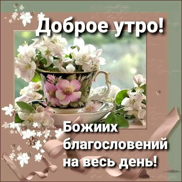 Доброго благословенного утра и хорошего дня