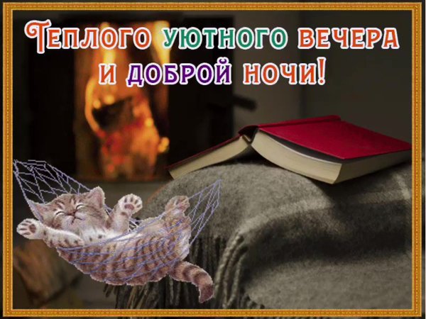 Пожелания доброго вечера и спокойной ночи