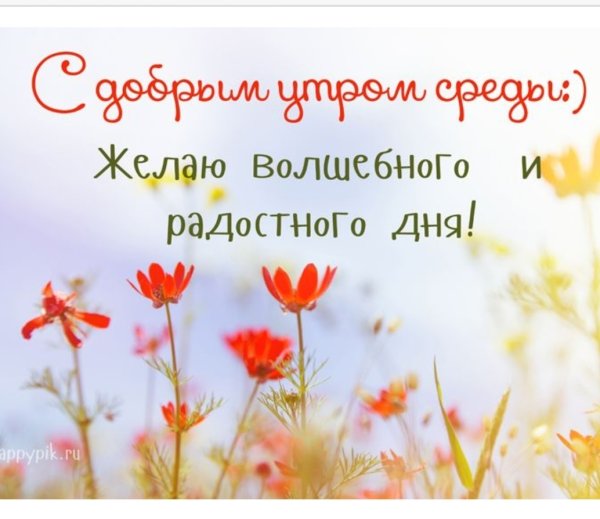 Открытки поздравления со средой