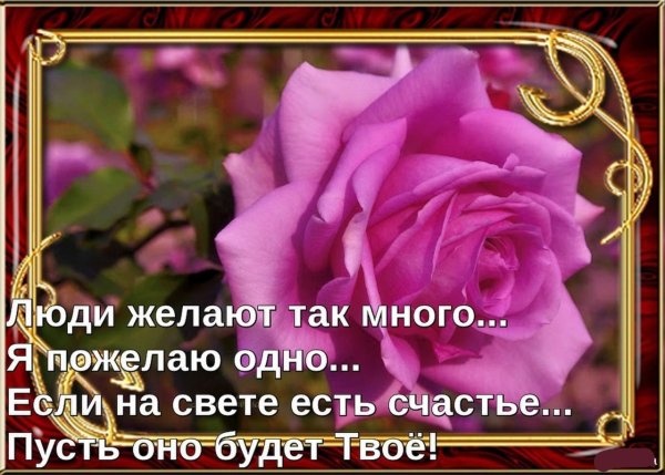 Хорошие слова хорошему человеку