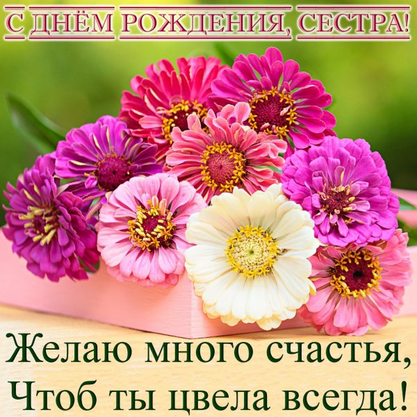 С днем рождения сестрица поздравления