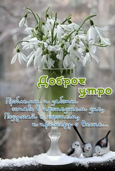 Поздравления с добрым весенним утром