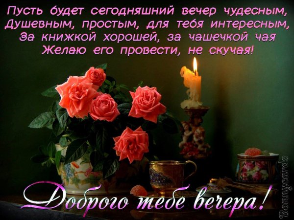 Поздравление с добрым вечером