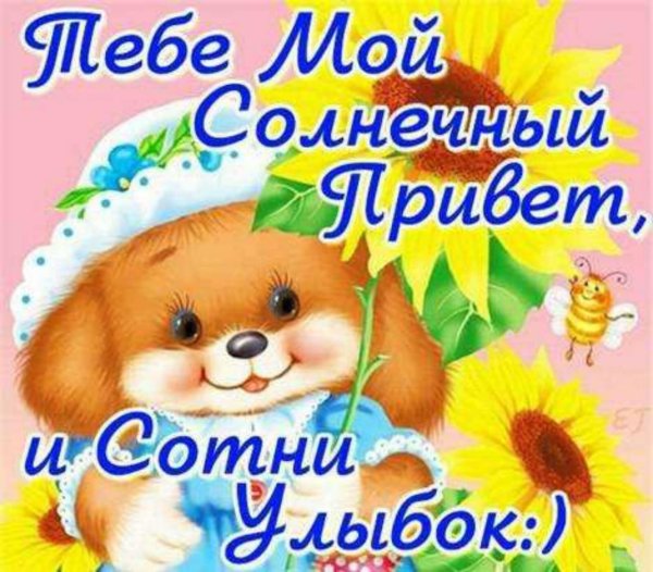 Открытка просто приветик
