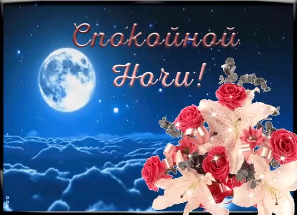Спокойной ночи цветы