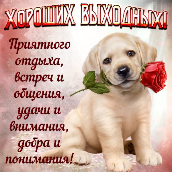 Поздравление с выходными