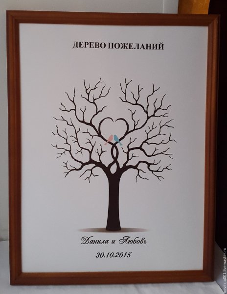 Дерево пожеланий на свадьбу