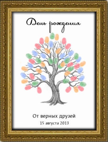 Дерево пожеланий на юбилей