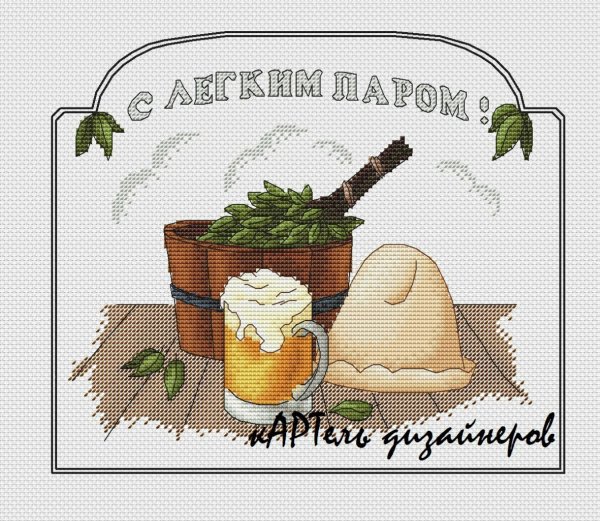 Вышивка с легким паром