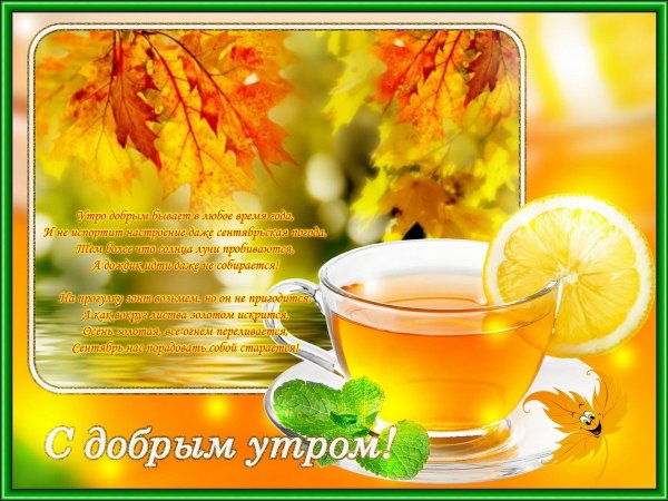 Доброе осеннее утро