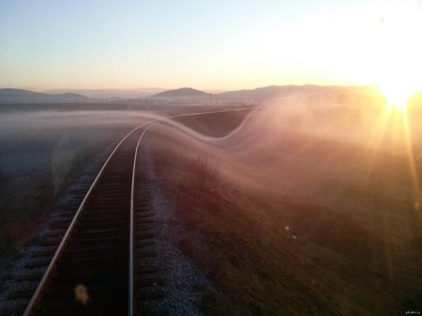 Утро в поезде