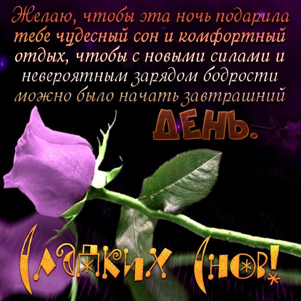 Пожелания на вечер