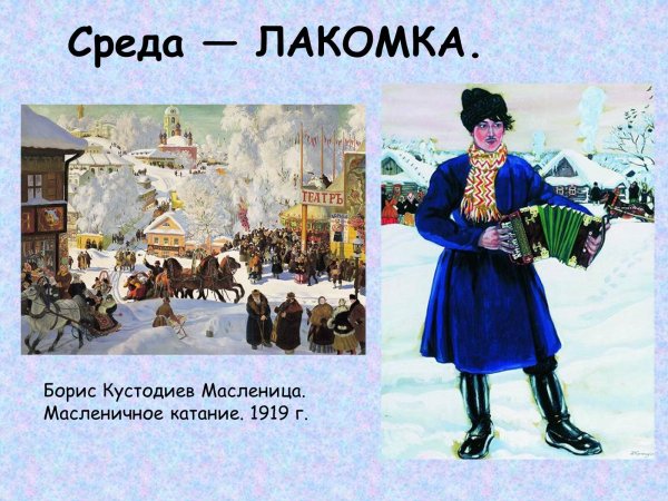 Среда Лакомка Масленица живопись