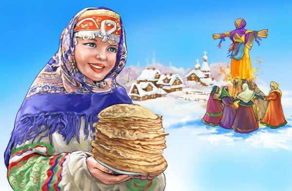 Народные гуляния на Масленицу