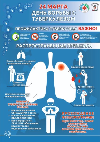 24 Марта белая Ромашка туберкулез