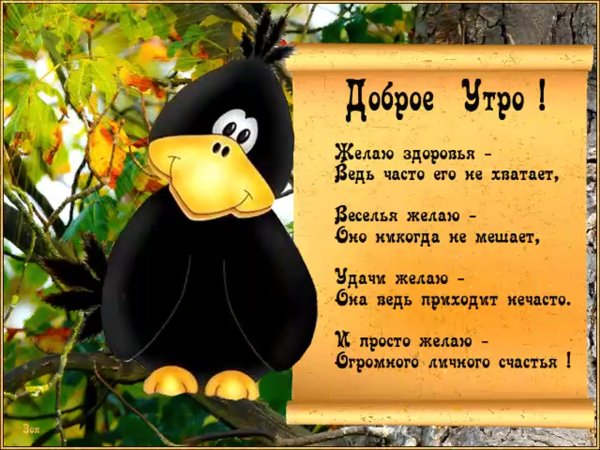 Стихи с добрым утром