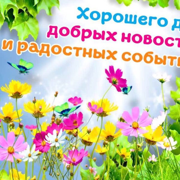 Хорошего дня и радостных событий