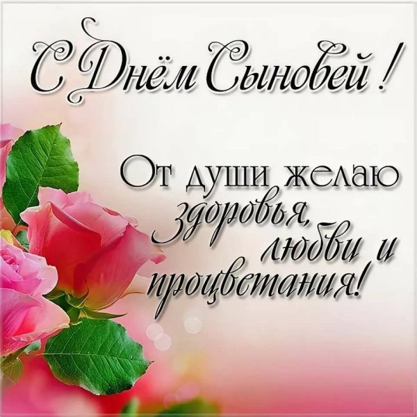 Поздравление стднем свновнй
