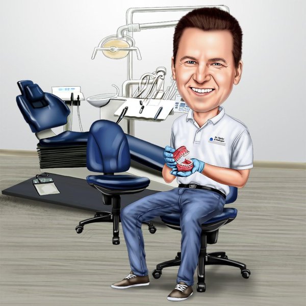 Шарж стоматолог