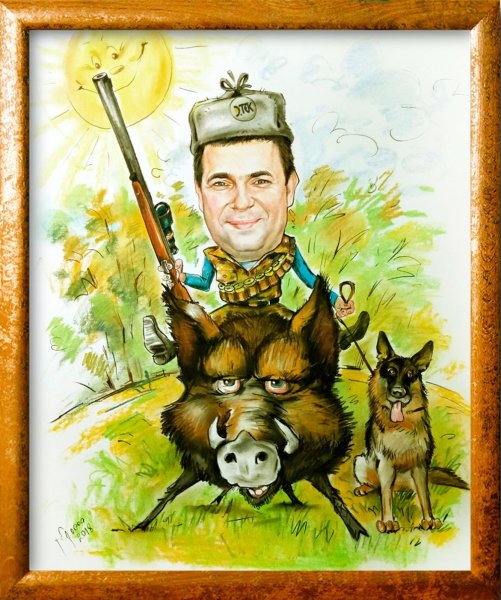Дружеские шаржи на охотников