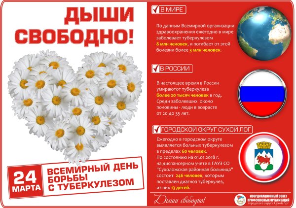 Белая Ромашка символ борьбы с туберкулезом