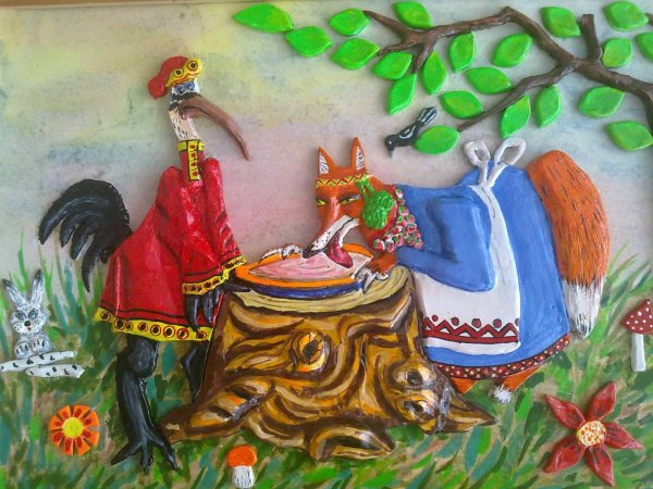 Сказки "лиса и журавль"