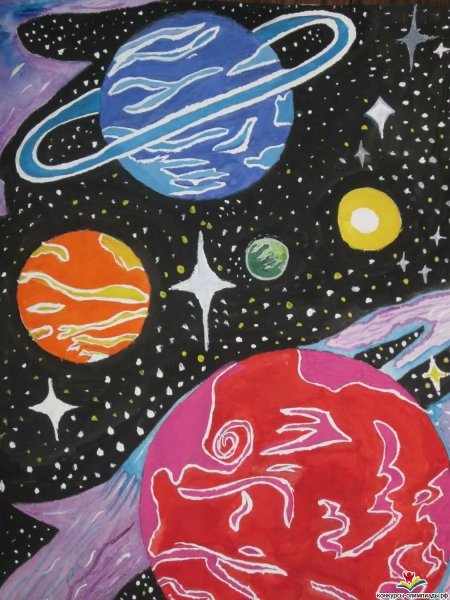 Рисунок на космическую тему