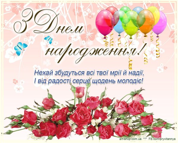 Привітання з днем народження