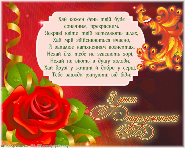 Привітання на день народження