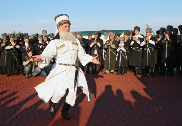Джигит Кавказа на лошади