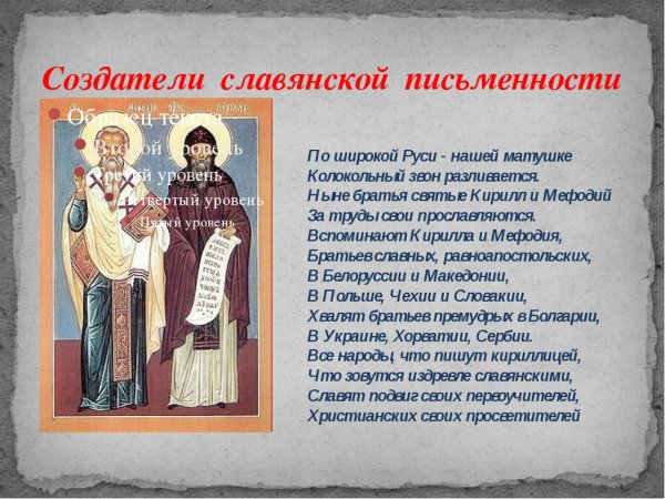 День славянской письменности