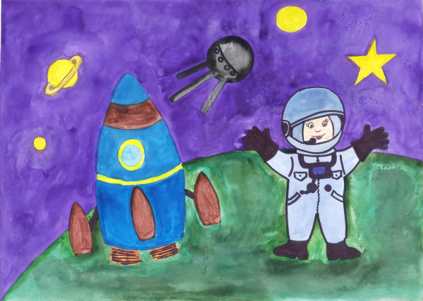 Рисунок на космическую тему