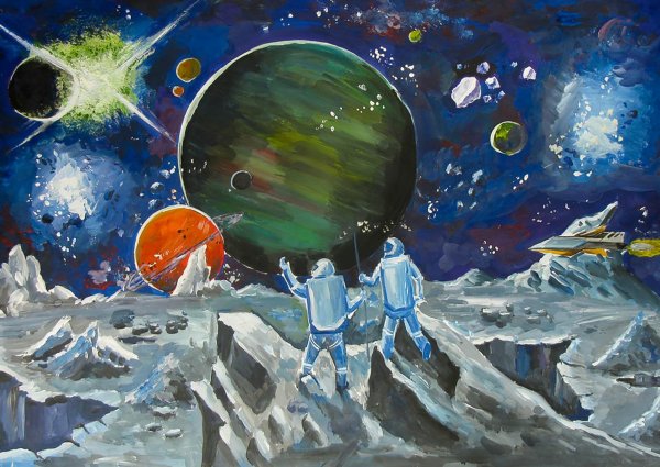 Космонавт Юрий Гагарин раскраска