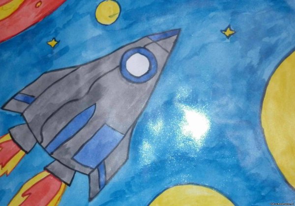 Рисунок на космическую тему