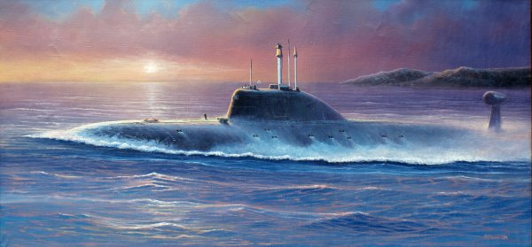Картины подводных лодок Олега Юдина