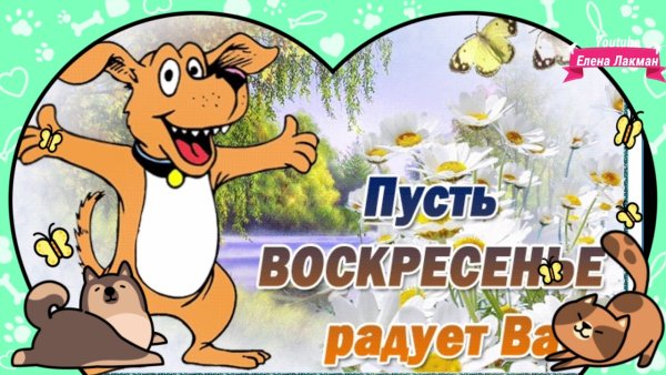 Поздравление с воскресеньем