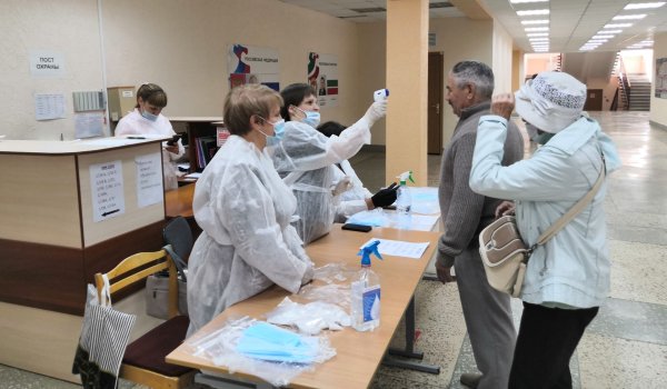 Избирательный участок в школе