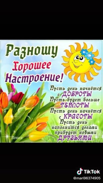 Пожелание хорошего настроения в стихах