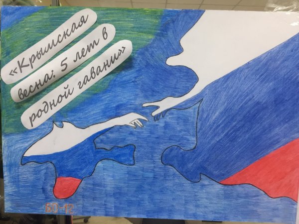 Воссоединение Крыма с Россией плакат