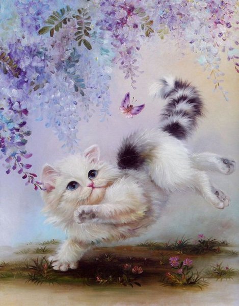 Кошки художника Сюй Синьци