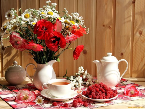 Утренние цветы