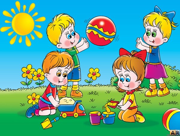 Иллюстрации играющих детей