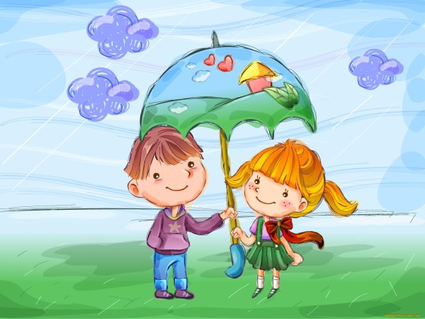 Рисунок на тему детство
