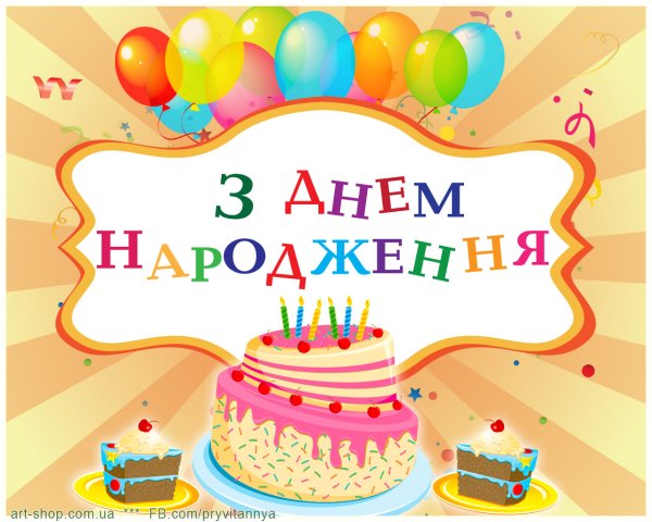 Привітання з днем народження