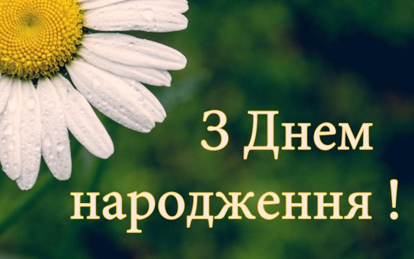 З днем народження українською мовою