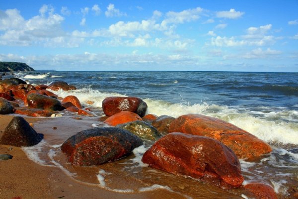Море и берег Балтийского моря Калининград