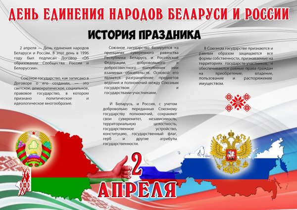 Карта Союзного государства России и Белоруссии