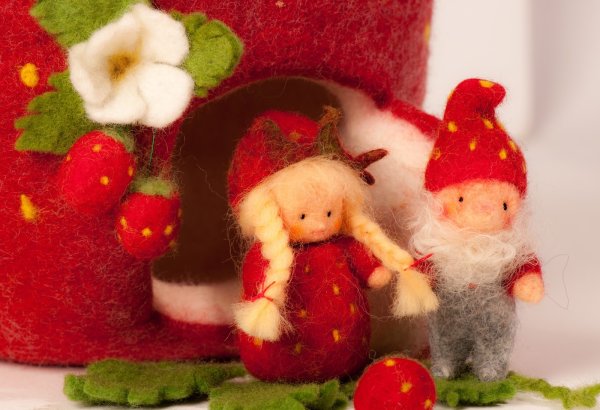 Гномики из валяной шерсти