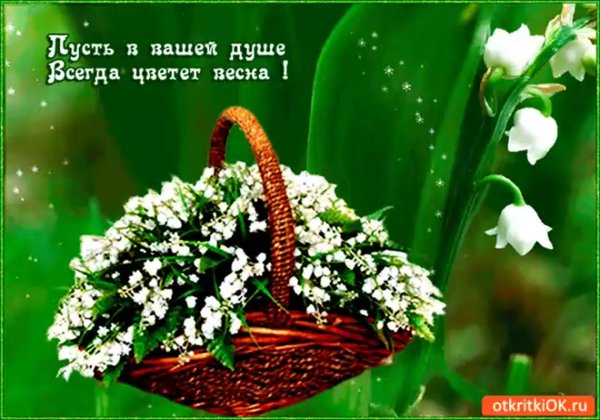 Цветы весенние с добрыми пожеланиями