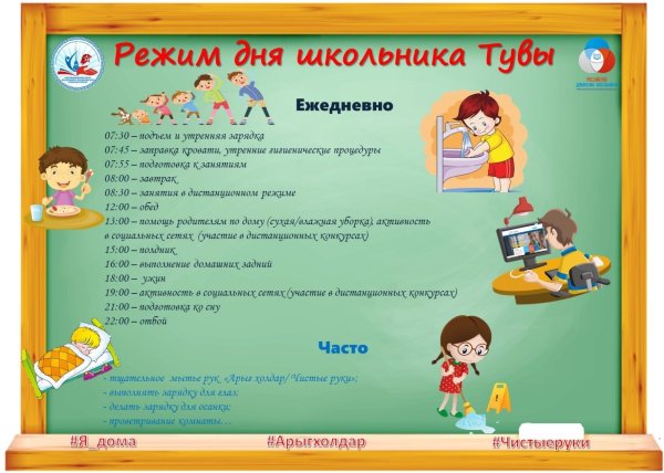Распорядок дня школьника